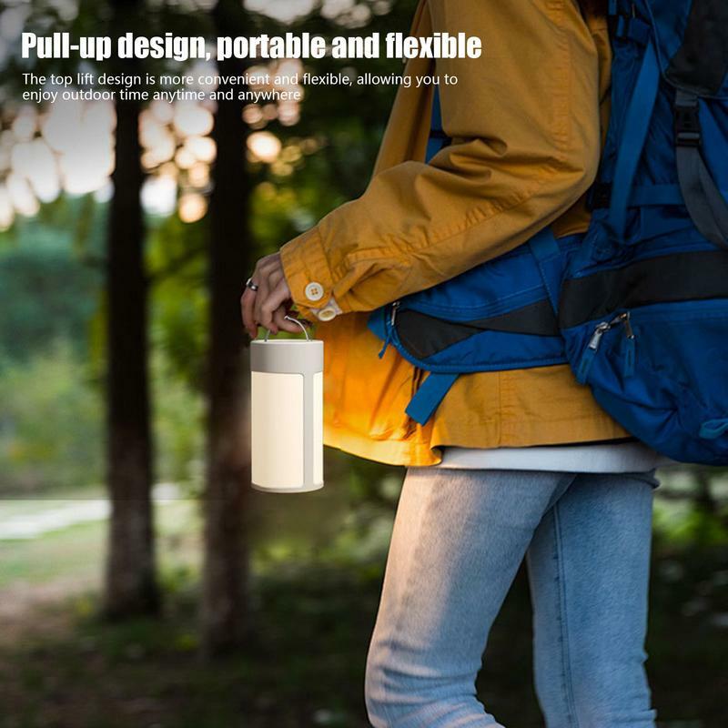 Lanterne de camping légère aste par USB, lampes de poche d'extérieur à haute intensité, arc-en-ciel, durée de vie de la batterie, questionHook