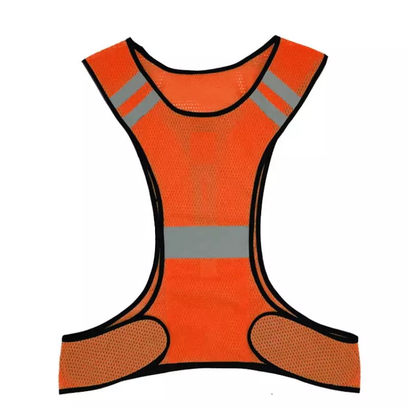 Running High Visibility Reflective Vest Fluorescent Yellow Orange Security Waistcoat for Night Outdoor Running Riding Vests
