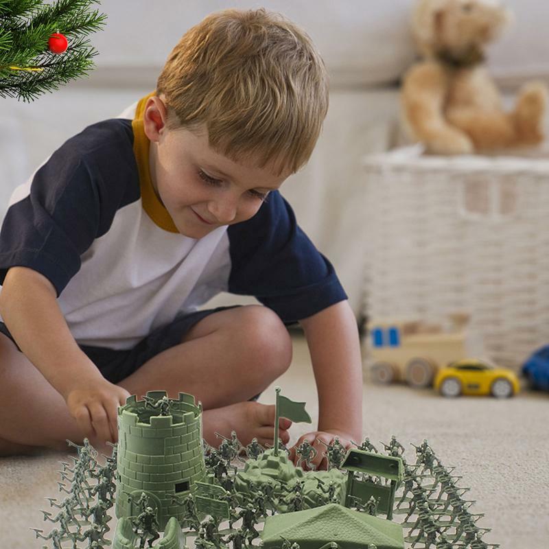 100 stücke militärische Spielzeug Panzer Flugzeug Hubschrauber Modell ar-my Men Soldat Action figur Modell Spielset Spielzeug Geburtstags geschenk für Jungen