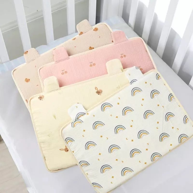 Almohada transpirable antisaliva para leche, almohada algodón y apoyo para bebé, mantiene a tu bebé limpio y cómodo,
