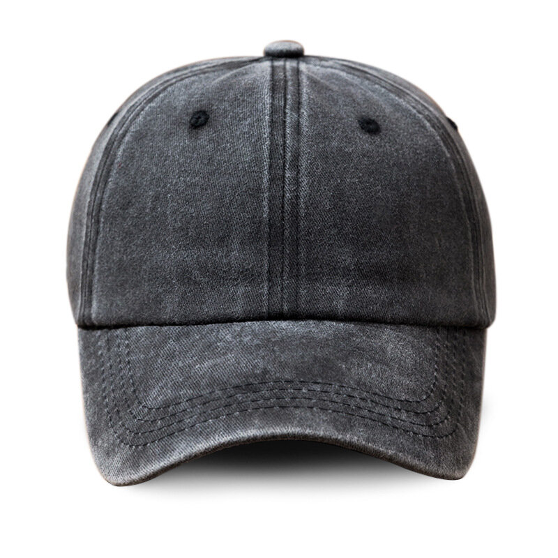 Gorra de béisbol Lisa lavada, sombrero informal de algodón sin estructura, ajustable, desgastado, Vintage