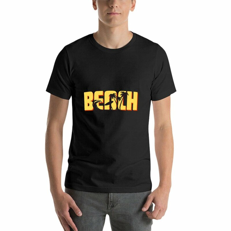 T-shirt de plage pour hommes, graphique, imprimé animal, rigolo