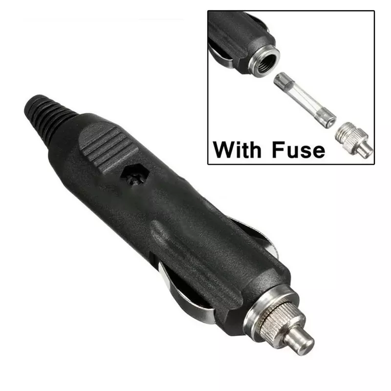 12V Fused Cigarette Lighter Power Plug Connector Cigar Lighter Socket With Red Indicator Light For Car/Van Vehicle