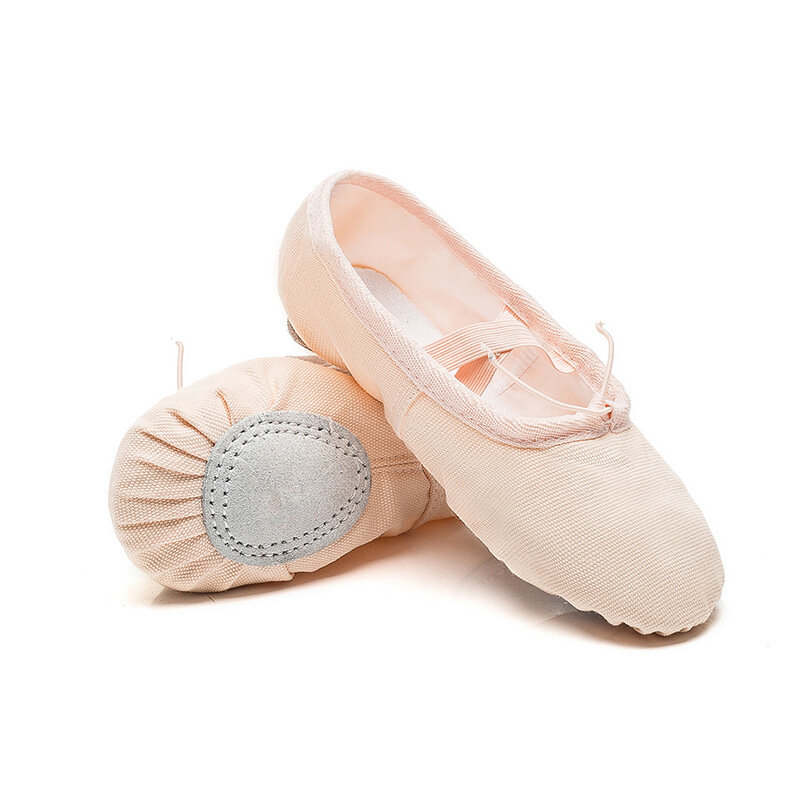 USHINE EU22-45 Professionelle Schwarz Flache Weiche Zapatos De Baile De Ballett Leinwand Frauen Ballett Tanz Schuhe Mädchen Kinder Kinder
