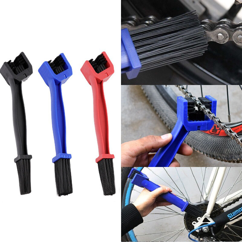 Motorcycle Chain Brush Cleaner Plastic Bicycle/Moto Brush Clean Chain Cleaner Outdoor Scrubber Road Care Tools Motorcycle Parts