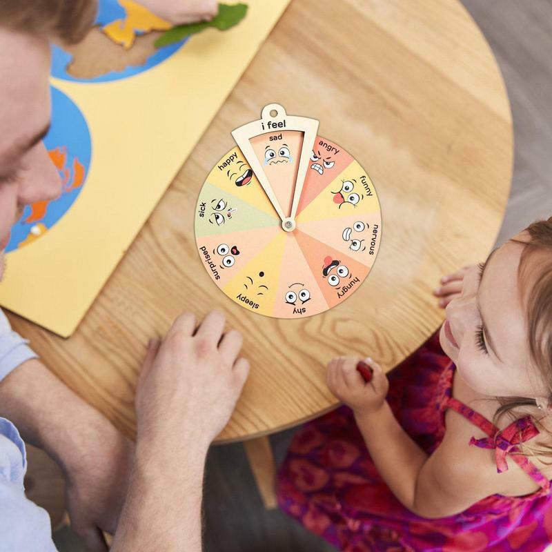 Emotion Wheel Expression Emotions Chart Montessori Toys Feeling Wheel Mental Health Feelings Color Wheel For Preschool