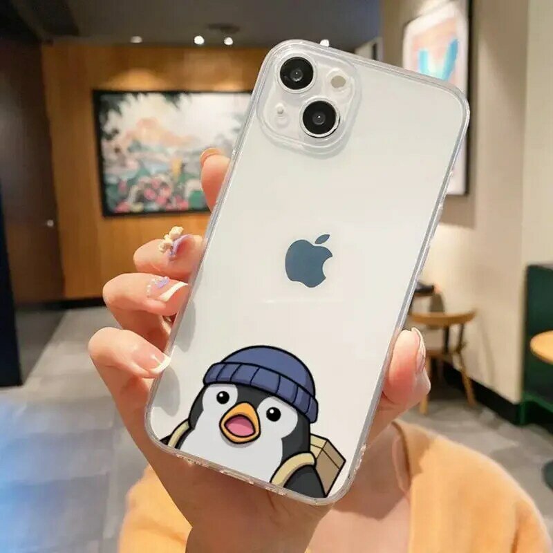 Cute Lovely Penguin Phone Case For Iphone 7 8 Plus X Xr Xs 11 12 13 Se2020 Mini Mobile Iphones 14 Pro Max Case