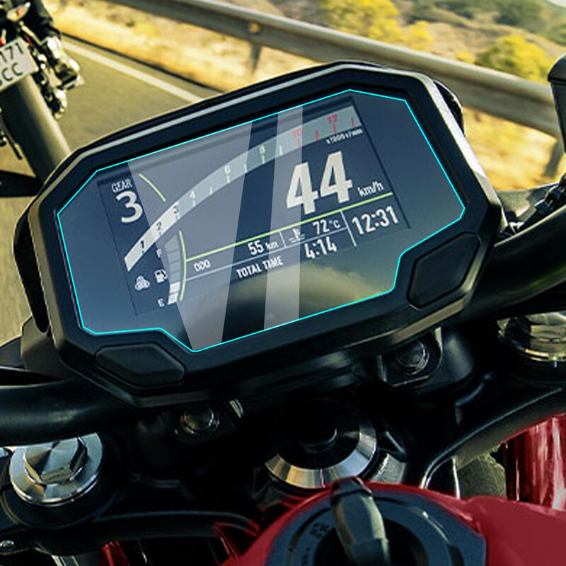 Protetor de tela do painel para motocicleta, TPE LCD, película protetora anti-risco, usado para ZX6R, ZX10R, 2X