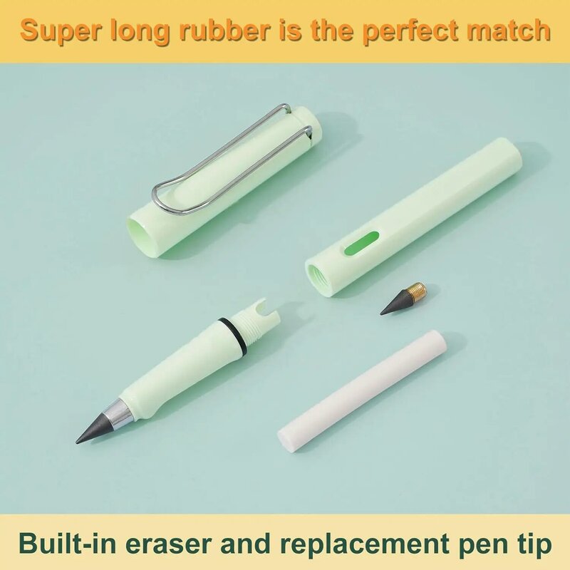 Infinity Pencil Forever Pencil with Eraser Cute Eternal Pencil Everlasting Pen with Replaceable