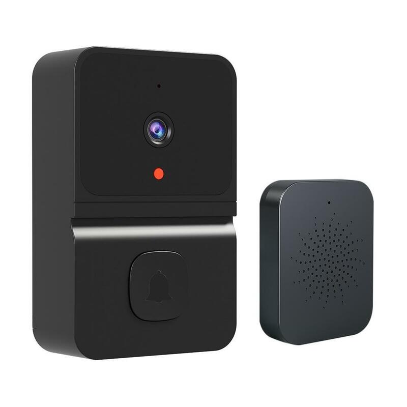 Z40 kamera bel pintu nirkabel, kamera pintu dengan bel 2 arah Audio HD gambar langsung WiFi penglihatan malam Alarm Anti Maling