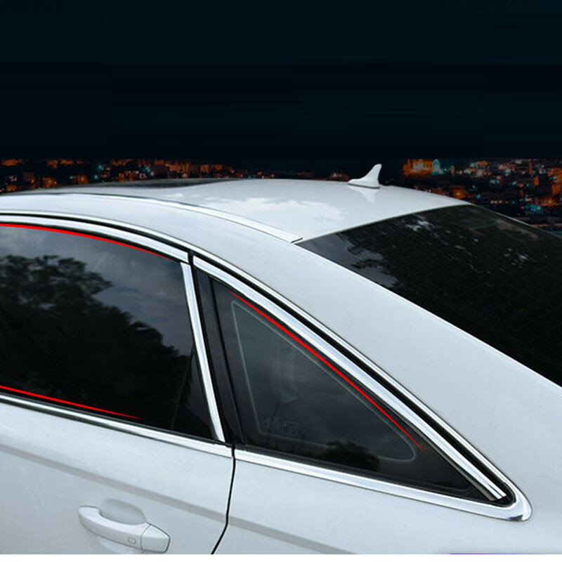 3M/5M Chrome Moulding Trim Car Door Protector Stickers Strip Bumper Grill Car Anti-Collision Tape Door Edge Guard Plate Sticker