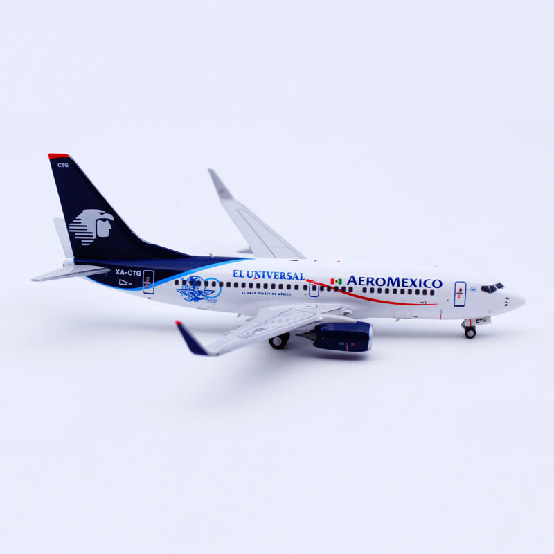 77029 Alloy Collectible Plane Gift NG Model 1:400 AeroMexico Airlines "Skyteam" Boeing B737-700 Diecast Aircraft Model XA-CTG