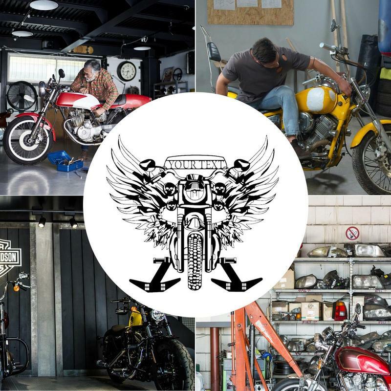 Metal Motorcycle Logo Wall Mounted Metal Motorcycle Sign Headgear Brackets Jacket Hook High Load Bearing Door Coat Hangers With
