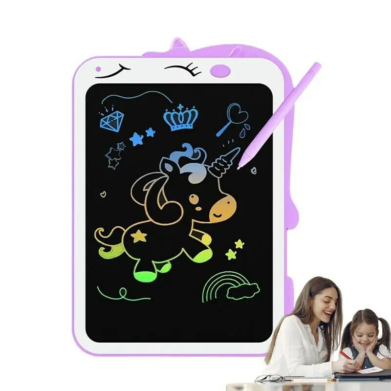 Tablet mainan anak menulis LCD, Tablet mainan 8.5 inci untuk balita papan tulis Doodle hadiah ulang tahun Natal untuk 2 3 4 5 6 7