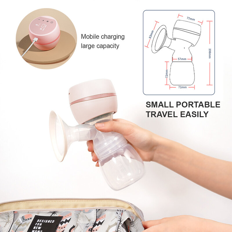 Di Động Bằng Điện USB Chargable Im Lặng Di Động Máy Hút Sữa Tự Động Máy Hút Sữa Bằng Sự Thoải Mái Cho Con Bú Không Chứa BPA