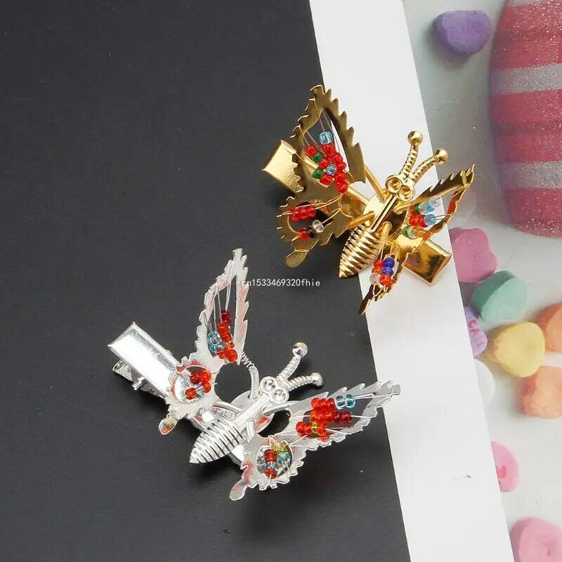 Metal for Butterfly Clips Childhood Hair Side Clip Hairgrips Ponytail Decor