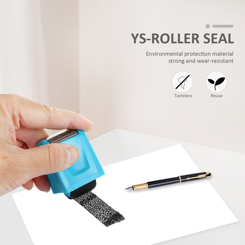 2 Convenient Stamps Identity Protection Roller Stamps Wear- resistant Confidential Confidential Legal Mail Stamp