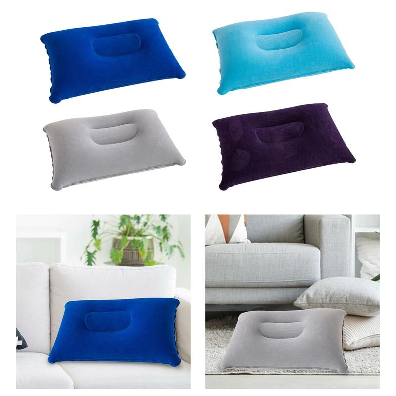Camping Inflatable Pillow PVC for Neck Support Cushion Compressible Pillow for