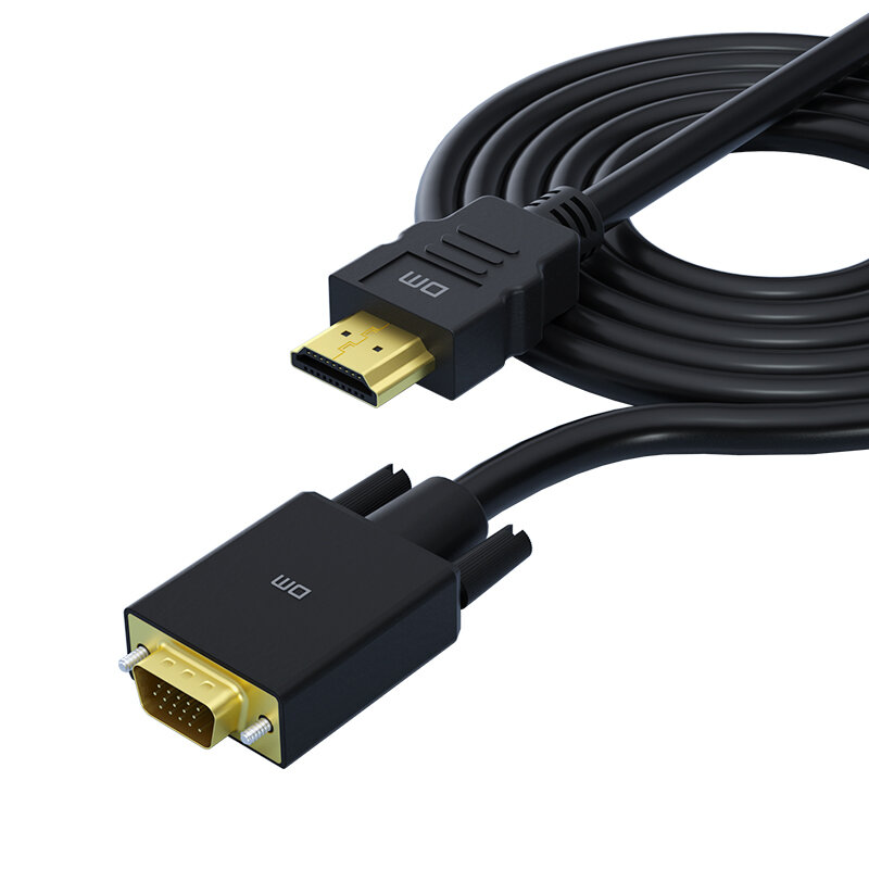 Cabo HDMI para VGA HDMI com adaptador áudio, 1080p HD, CHB033, 1,8 m
