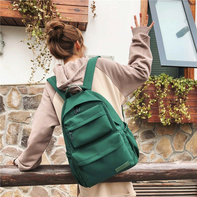 Rucksack mit großer Kapazität für Studentinnen High School Vintage-Stil trend ige Mädchen minimalist ischen Rucksack Umhängetasche