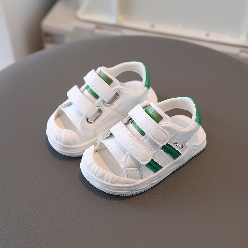 รองเท้าเทนนิสแฟชั่น2024ระบายอากาศได้5ดาวสำหรับเด็กหัดเดินครั้งแรกเด็กทารกนุ่มสบายฤดูร้อน