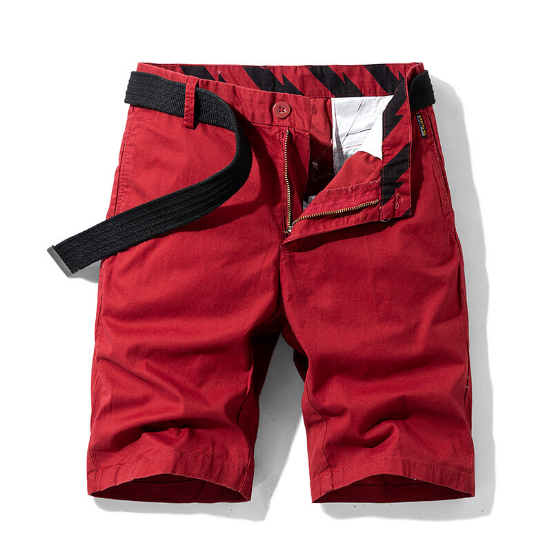 Summer Men Cotton Striped Cargo Shorts Mens Casual Pockets Bermuda Shorts Spring Fashion Jogger Shorts Pants Male Dropshipping