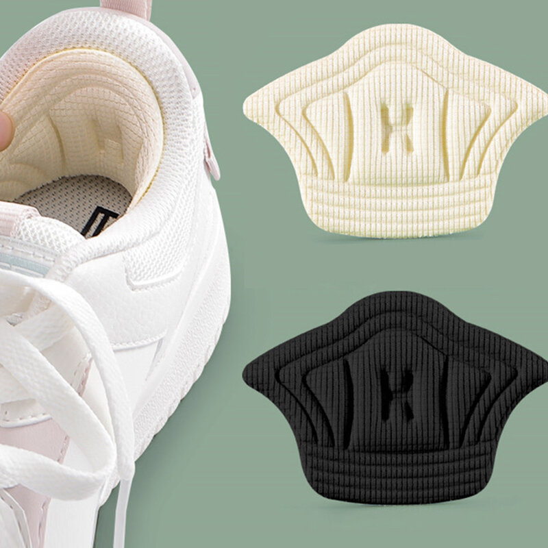 Stiker sepatu tumit sol dalam, 2/6 buah untuk sepatu olahraga penghilang nyeri antiaus bantalan kaki dapat disesuaikan pelindung sol belakang