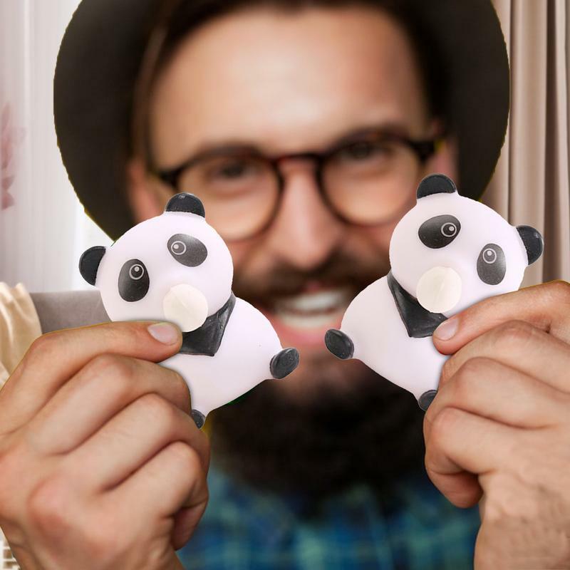 Mainan Fidget Panda Remas lubang mainan Panda tahan air mainan tangan pergelangan tangan bola Rebound mainan Fidget Untuk keluarga