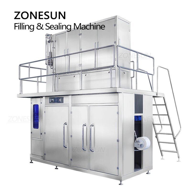 ZONESUN ZS-AUBP ماكينة حشو للتغليف المعقم من الغذاء السائل 125ml-1L المشروبات الألبان المعقم UHT مجموعة منتجات الكرتون