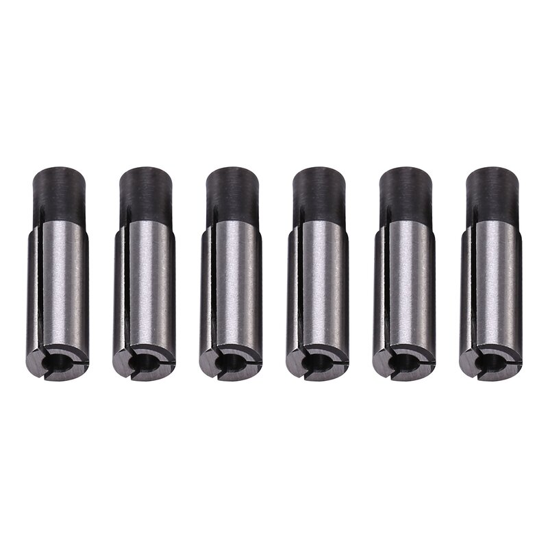 6Pcs 1/4 Inch to 1/8 Inch Cnc Engraving Bit Router Adapter Convert for Engraving Machine Tool