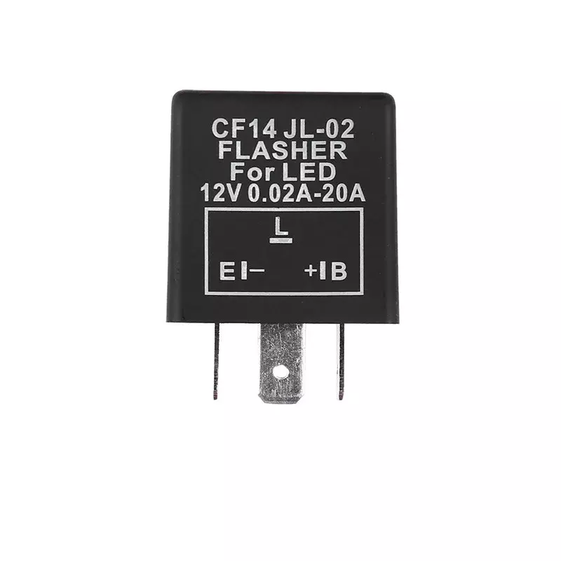 Универсальное 3-контактное CF13 CF14 электронное реле для подсветки, светодиодный сигнал поворота, гипер мигание, мигасветильник, 12 В постоянного тока