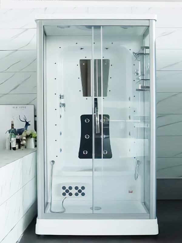 Salle de douche intelligente à vapeur, petit appartement, tête de maison intégrée, salle de douche