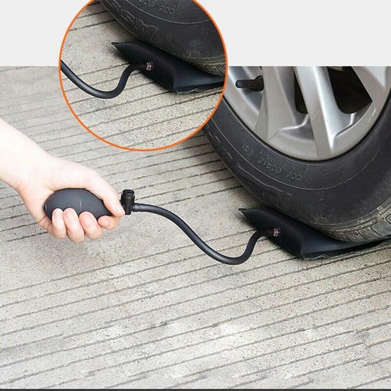 Cales gonflables noires pour voiture automobile, sac de pompe à air, coussin de cale, outils à main, 4 pièces