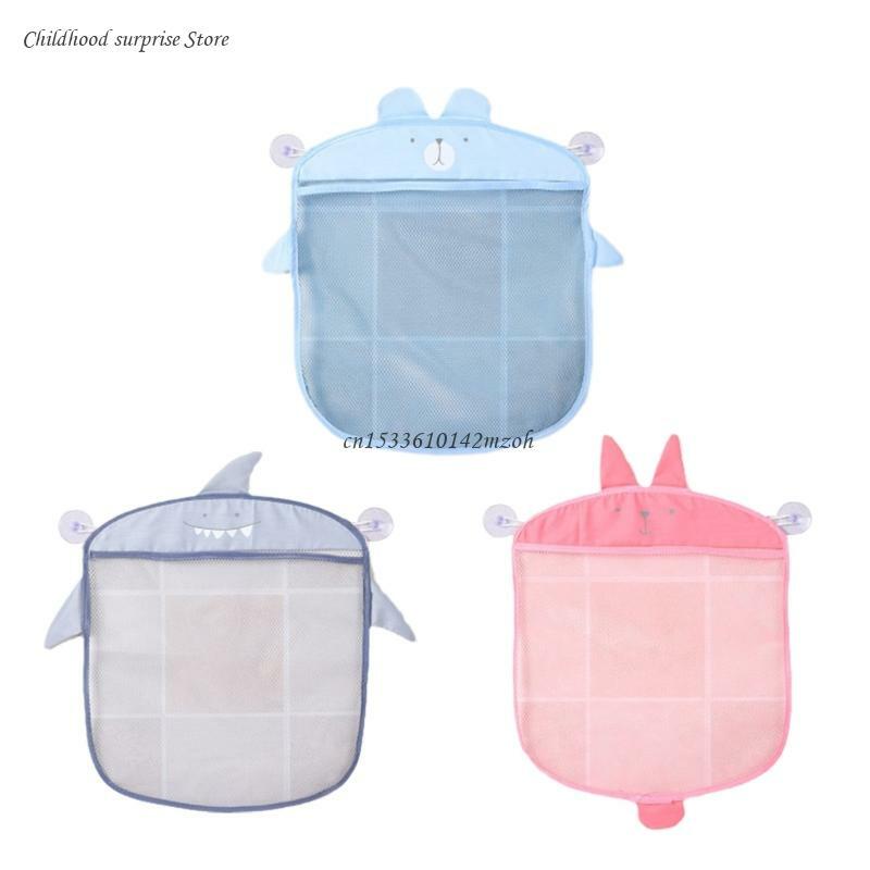 Multi-use Net Bags Make Baby Bath Toy Storage Easy For Kids & Toddlers with 2 Strong Suction Cups Quick Drying Dropship