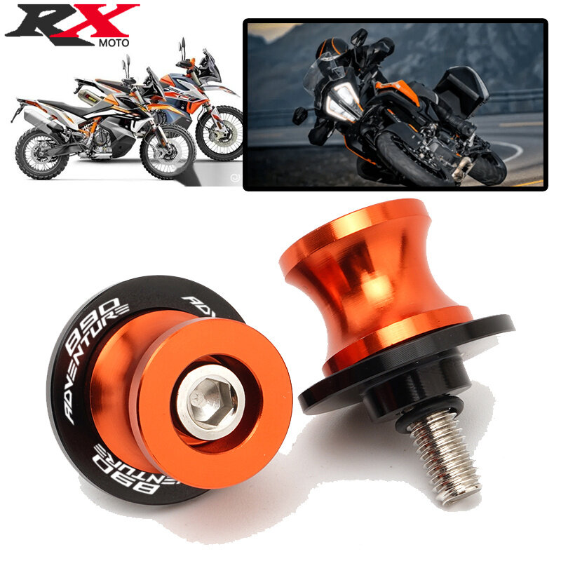 For KTM 890ADVENTURE 890 ADVENTURE R 890 ADV R 2020-2022 M10 Swingarm Spools Rear Stand Screws Sliders CNC Aluminum Motorcycle