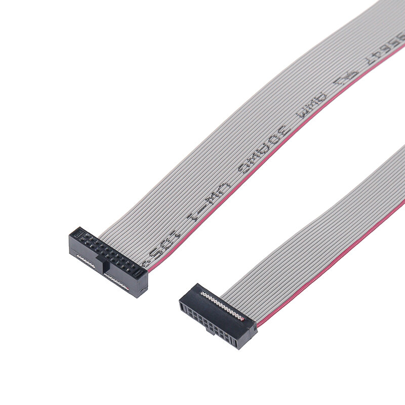 1 шт. серый плоский ленточный кабель для передачи данных FC 1,27 мм с двумя концами IDC в одинаковом направлении 6/10/14/16/20/30/34/40P JTAG ISP кабель для загрузки