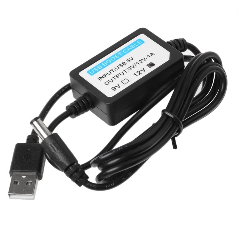 USB Cable for DC 5V to for DC 12V, Power Supply Step UP Module Converter Adapter Cable Cord with Dropship
