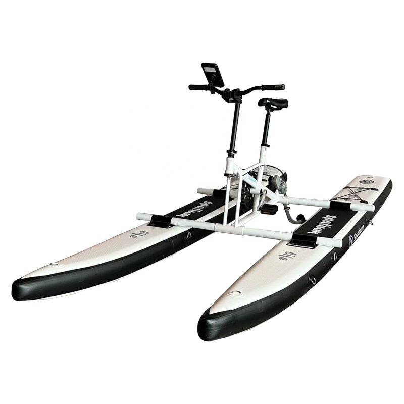 Inflável flutuante água bicicleta, nova chegada, ciclo Bikeboat, pedal barcos, para venda