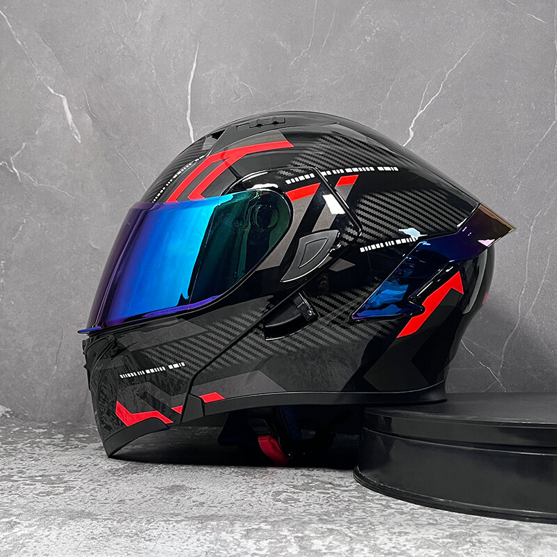 ORZ-991 오토바이 헬멧 전체 얼굴 레이싱 안전 장비 모터 사이클 안전 장비