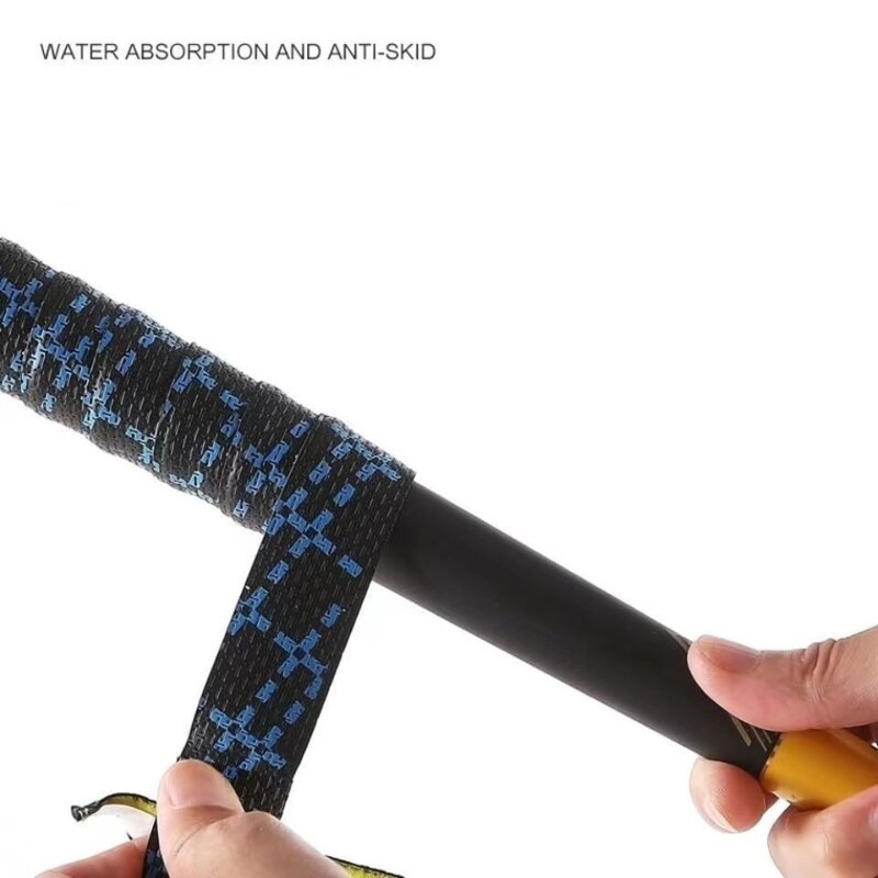 1 Pcs 1.4m Badminton Racket Overgrip Sweat Absorption Thickening Sweat Band Wear Resistant Anti-skid Fishing Rod Grip Tape