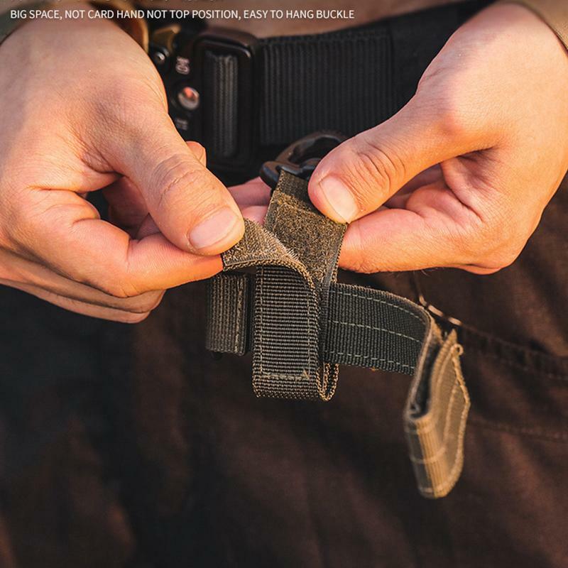 Duty Belt Keeper portachiavi guanti da pompiere cinturino portachiavi cinturino guanti in Nylon cravatte con fibbia a gancio per corda da arrampicata all'aperto