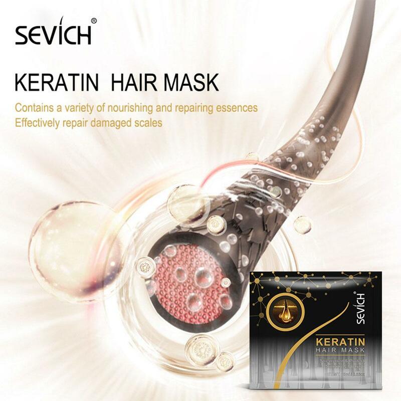 Viel Keratin Haar reparatur maske feuchtigkeit spendend glatte Reparatur beschädigte Haar behandlung 15ml tief pflegende Haarwurzel Kopfhaut