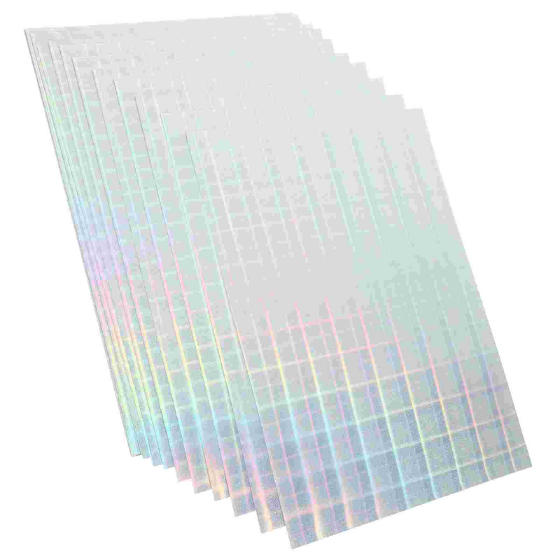 20 lembar kertas cetak holografis Label dapat dicetak stiker Cetak penuh transparan