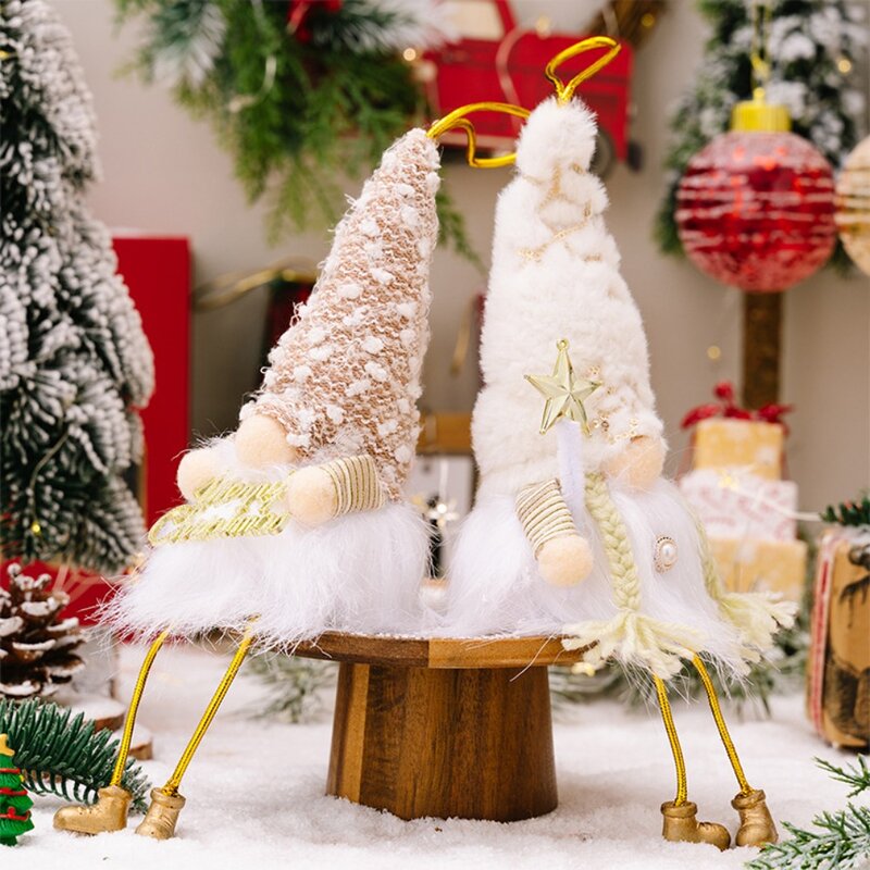 Muñeco navideño de elfo con luz Led, decoraciones navideñas para el hogar, regalos de Año Nuevo para niños