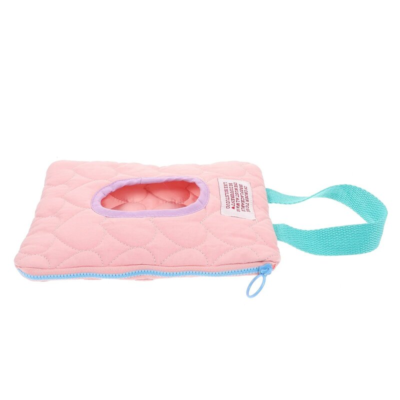 Dispensador de toallitas para bebé, bolsa de algodón con bonito diseño de corazón, soporte recargable, contenedor de toallitas portátil reutilizable