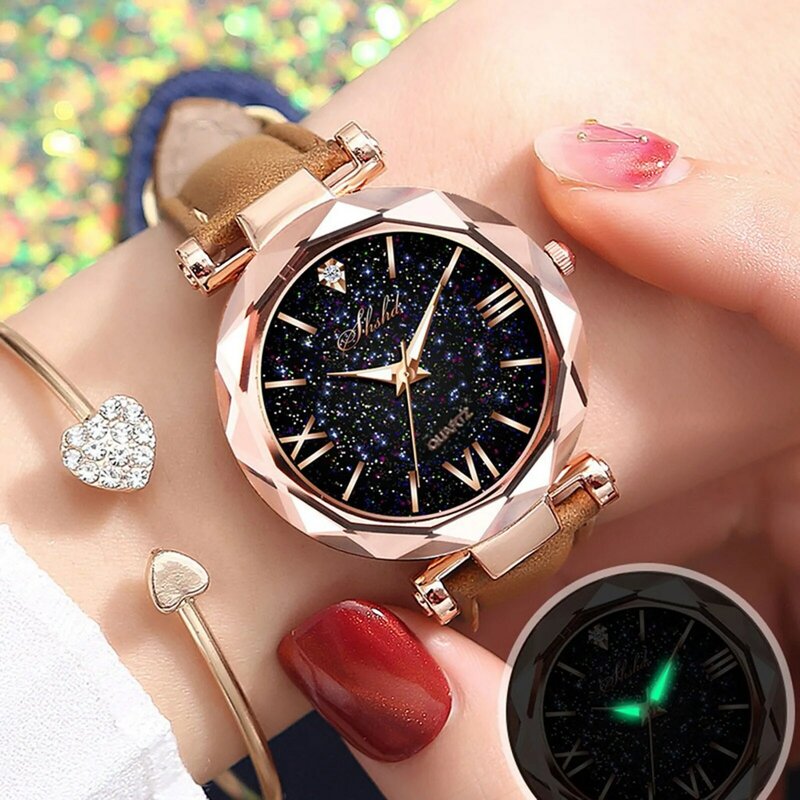 Frauen Uhren Anzug Luxus Uhr Frauen Uhren Mode Leder Armband Damen Armbanduhr Weibliche Armbanduhr Accesorios Mujer