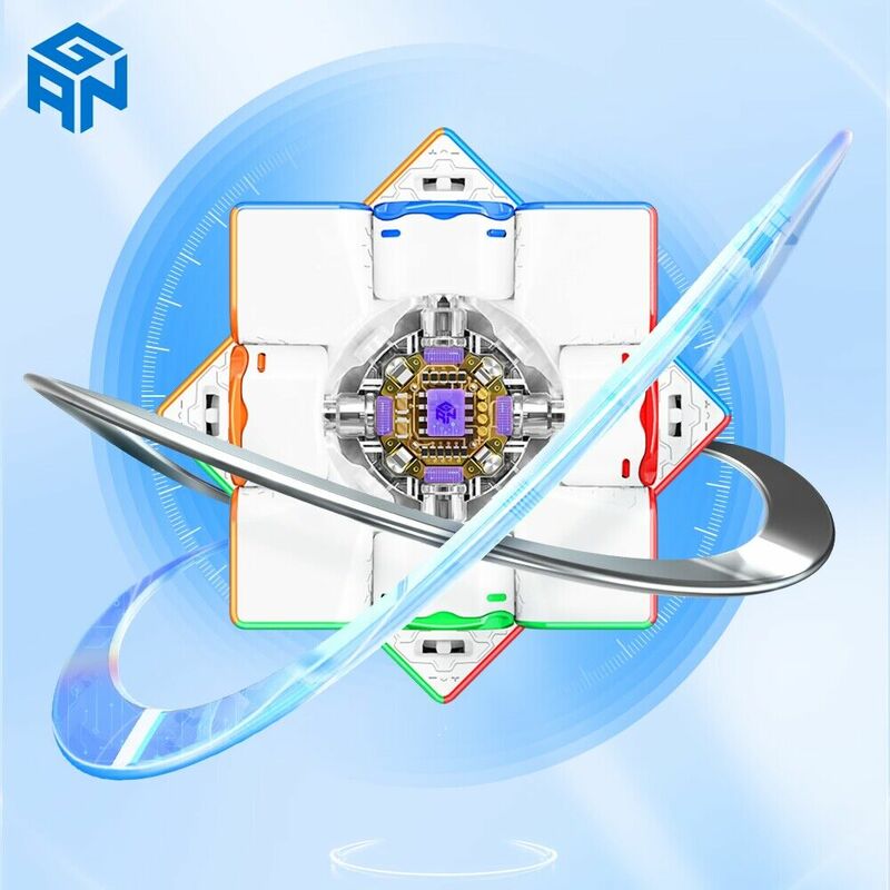 Gan 12 Ui FreePlay 3x3 Магнитный магический скоростной куб без наклеек профессиональные игрушки-фиджеты волшебный куб головоломки Gan 12 Ui Бесплатная игра