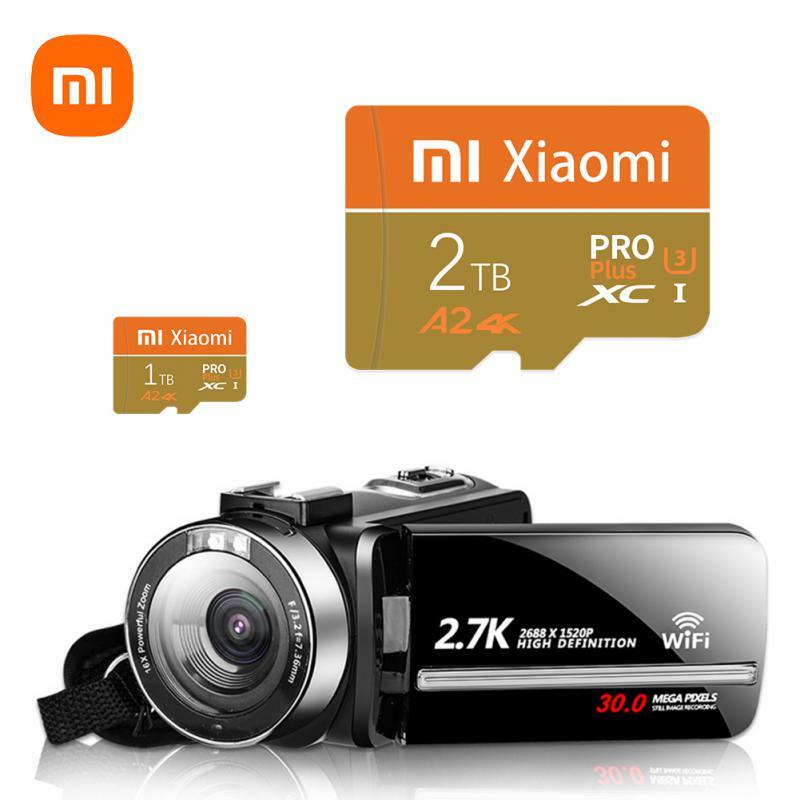 Xiaomi การ์ด Micro TF SD UHS-I 2TB A2การ์ดหน่วยความจำ U3 1TB ความเร็วสูงการ์ด SD 512GB 64GB สำหรับนินเท็นโดสวิตช์ Ps4แล็ปท็อปเกม Ps5