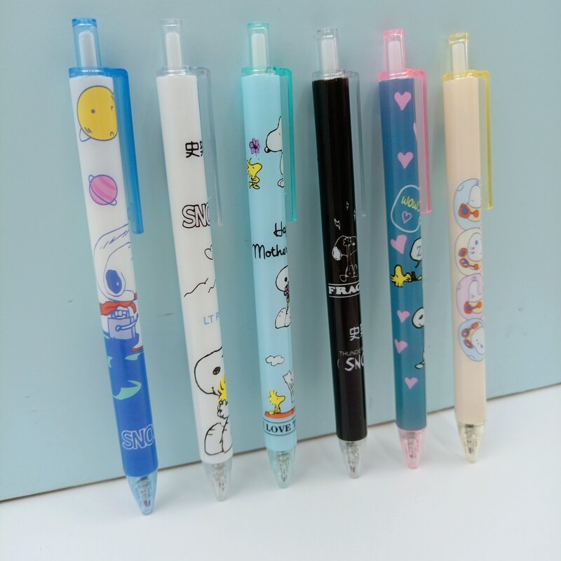 Kawaii аниме мультфильм серия Снупи творческая личность милая девушка гелевая ручка для студентов высокая цветовая ценность подарочная ручка горячая распродажа