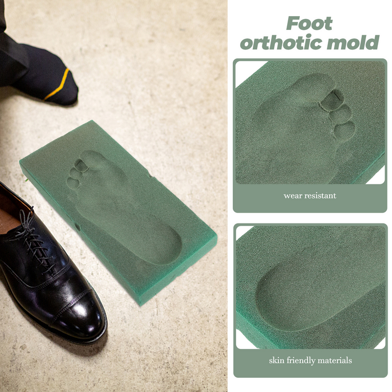 Caja de espuma multifuncional para impresión de pies, moldura con forma de huella para plantillas personalizadas, ortopédicas